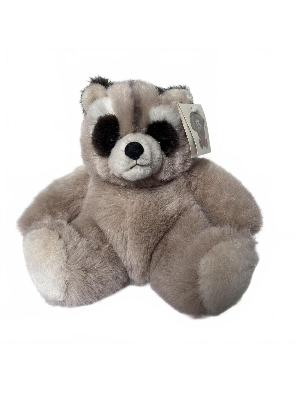 Vintage 1985 Gund "Bandit" Raccoon 8” Plush Stuffed Animal NWT